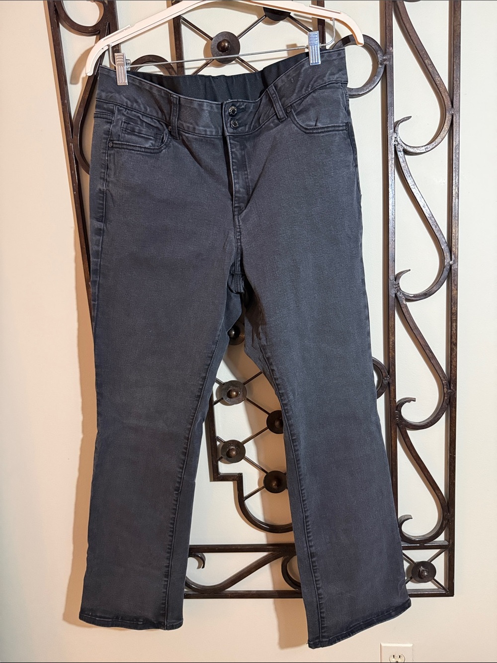 Lane Bryant Black Wide-Leg Jeans